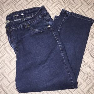 Avenue Denim Capri, 16 Dark Wash